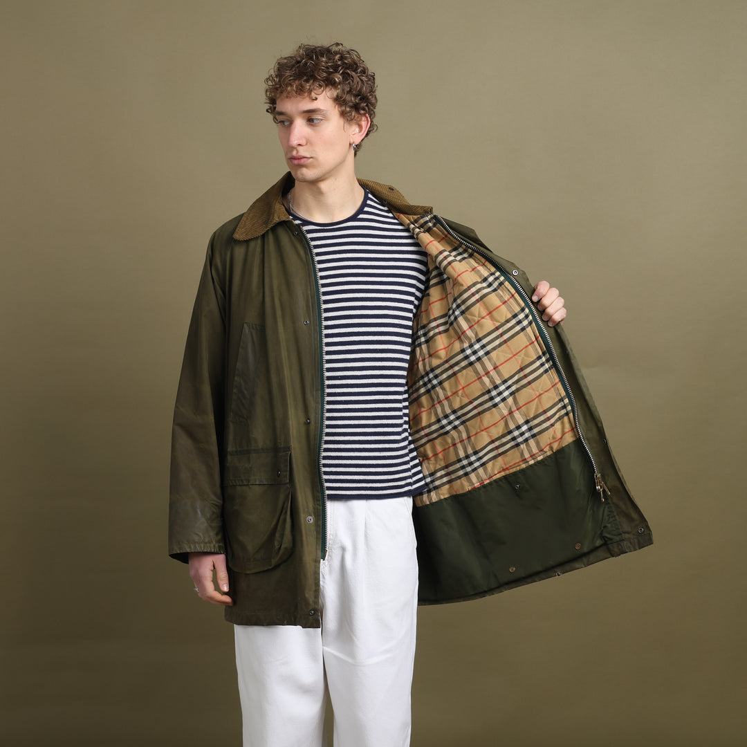 Burberry's Wax Jacket Forest Green Men's XL