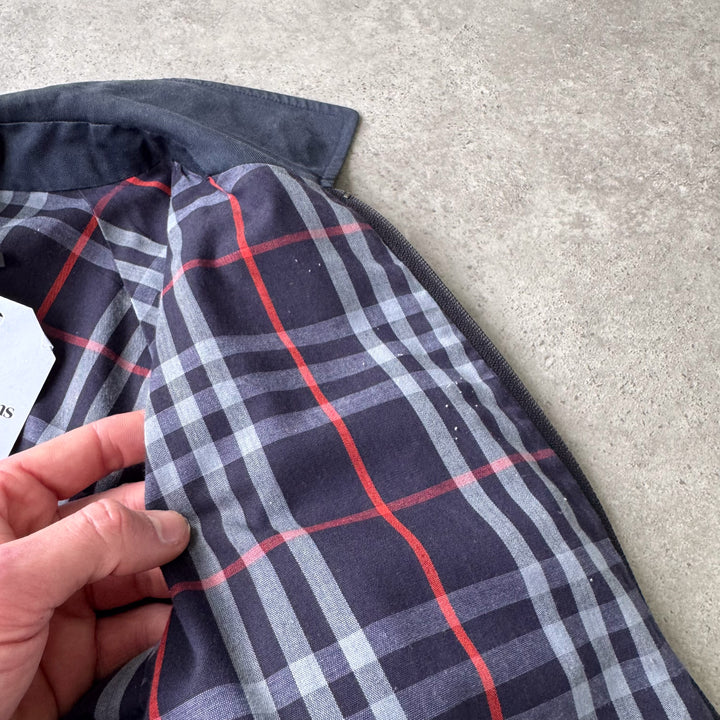 Burberry's Harrington Jacket Navy Blue Women's UK 12