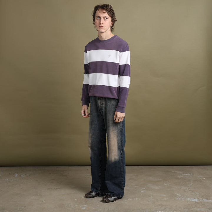 Yves Saint Laurent Sweatshirt Purple & White Men's M