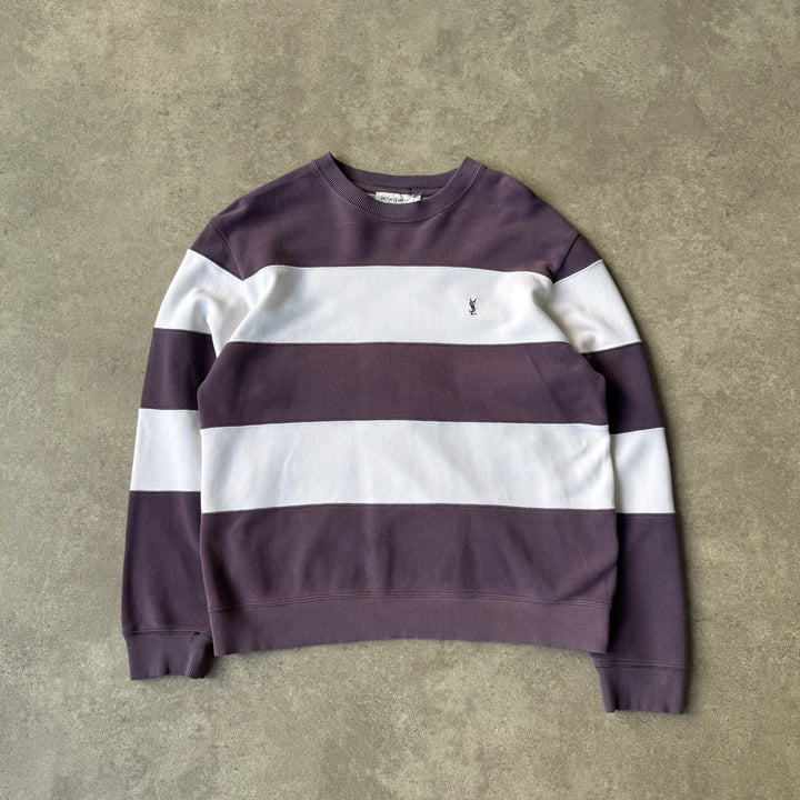 Yves Saint Laurent Sweatshirt Purple & White Men's M