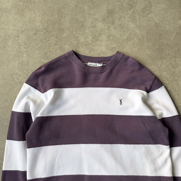 Yves Saint Laurent Sweatshirt Purple & White Men's M
