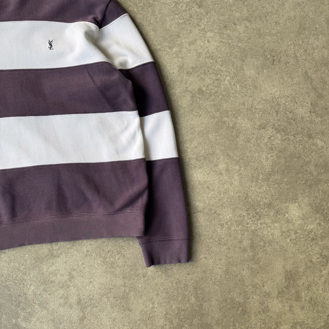 Yves Saint Laurent Sweatshirt Purple & White Men's M