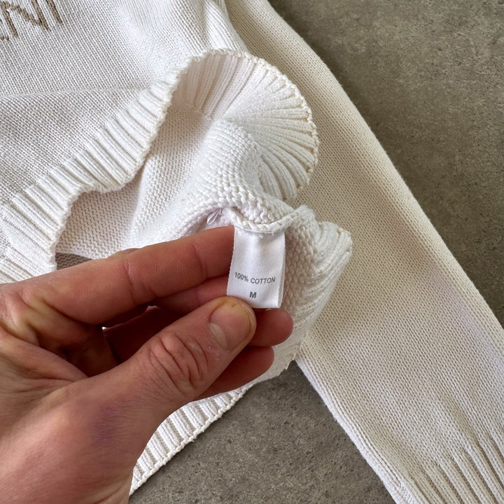 Yves Saint Laurent Mock Neck Jumper Cream & Beige Men's M