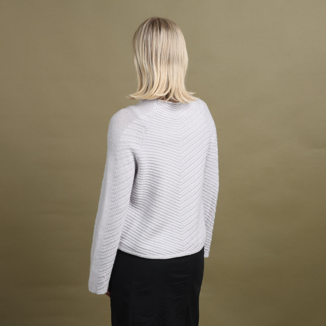 Armani Collezioni Mock Neck Jumper Grey Women's UK 10