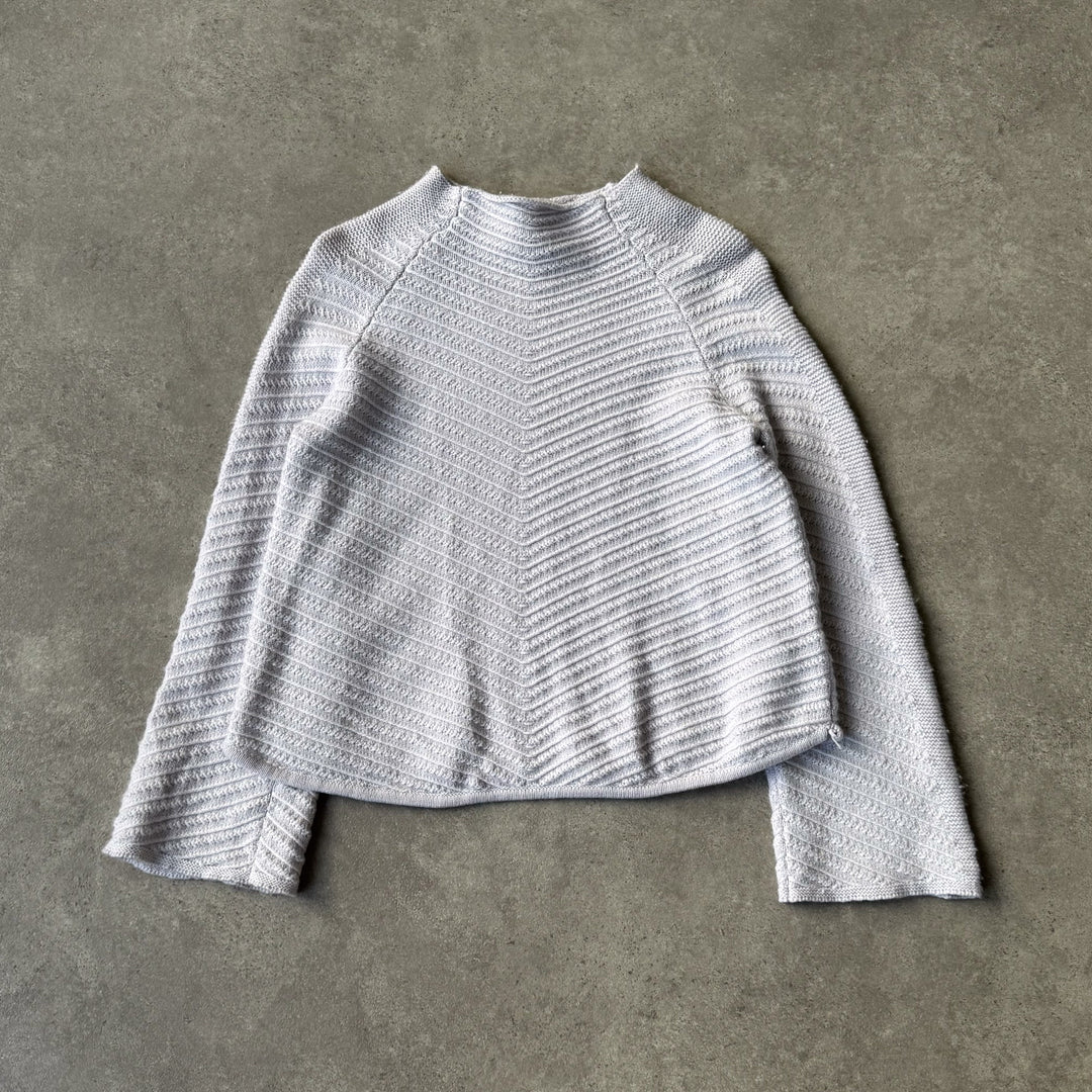 Armani Collezioni Mock Neck Jumper Grey Women's UK 10