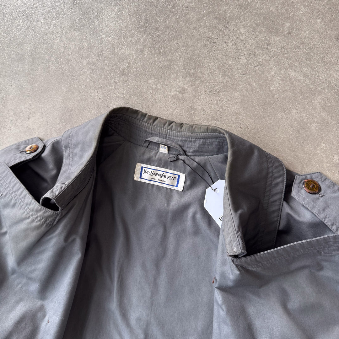 Yves Saint Laurent Trench Coat Grey Men's L
