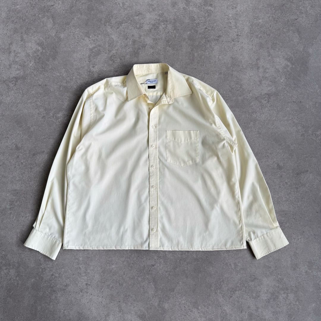 Balmain Dress Shirt Yellow Men's XL
