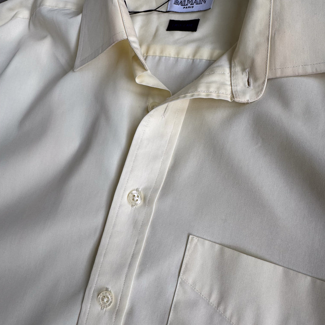 Balmain Dress Shirt Yellow Men's XL