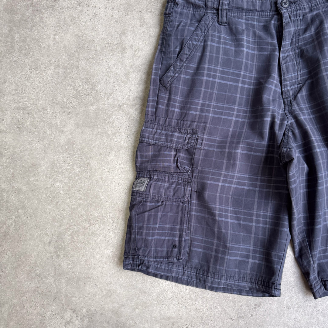 Lee Cargo Pants Navy Blue & Grey Men's W35