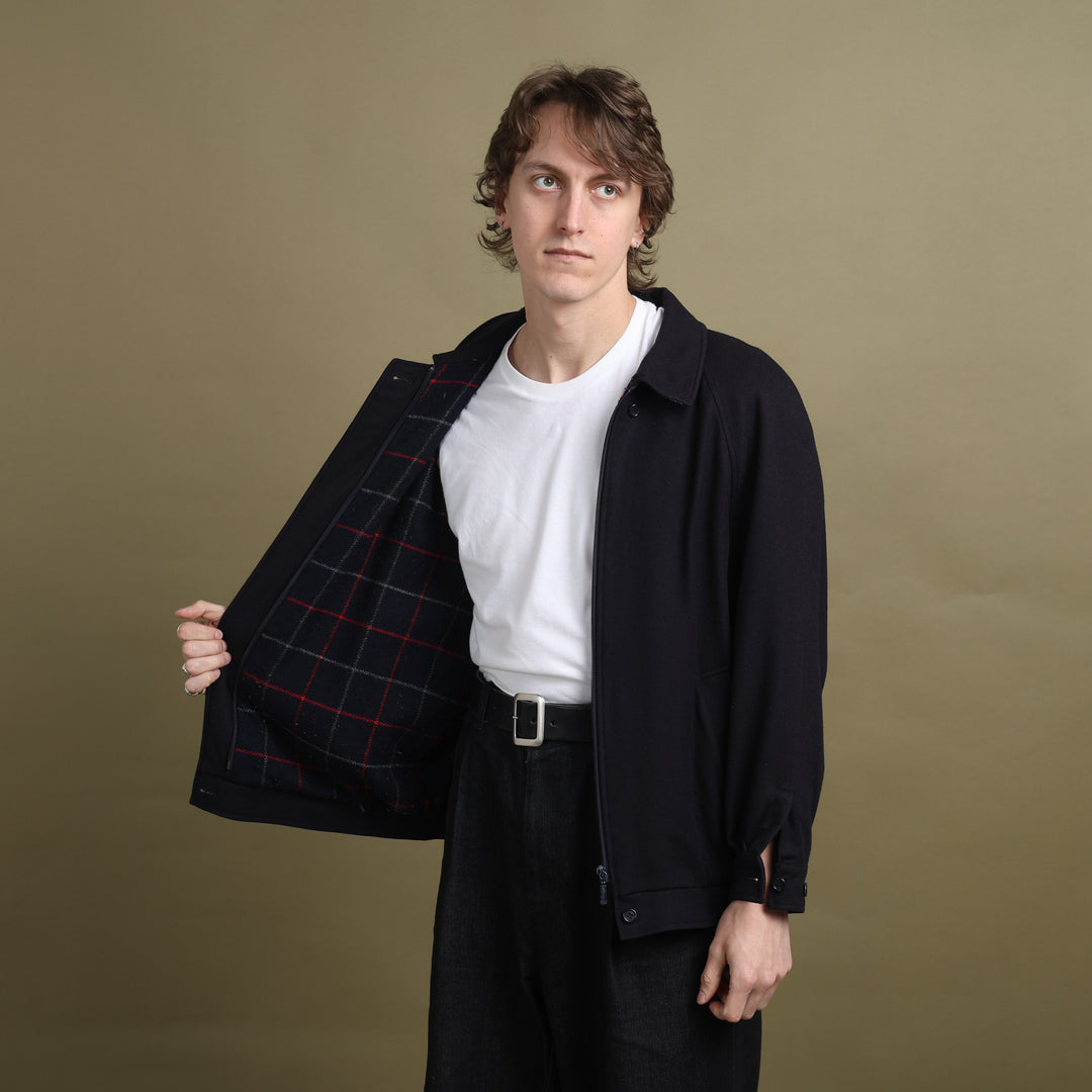 Burberry's Blouson Jacket Navy Blue Men's M