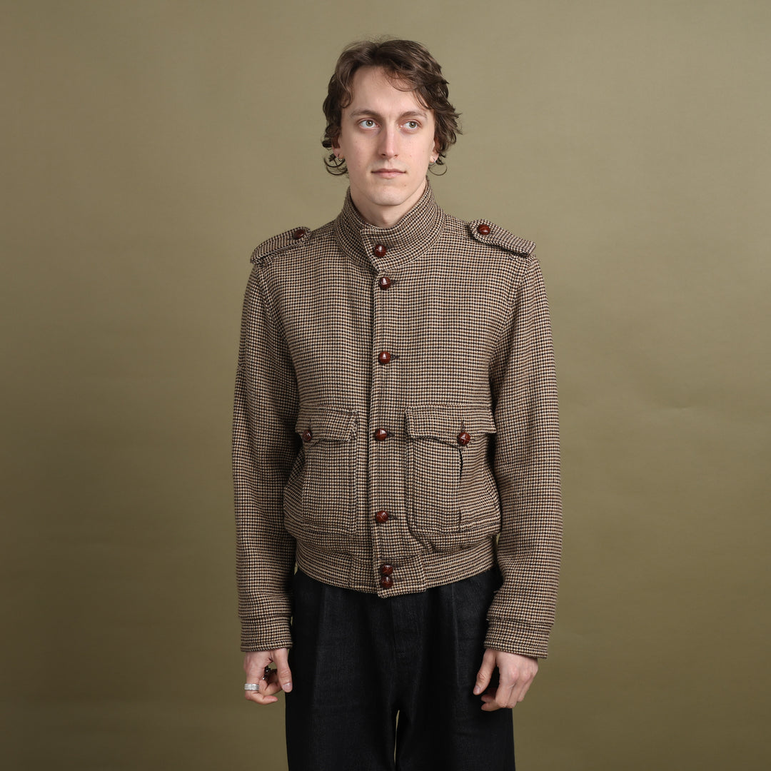 Valentino Bomber Jacket Beige & Brown Men's M