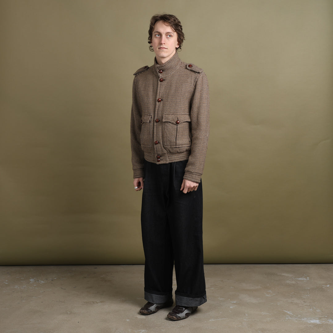 Valentino Bomber Jacket Beige & Brown Men's M