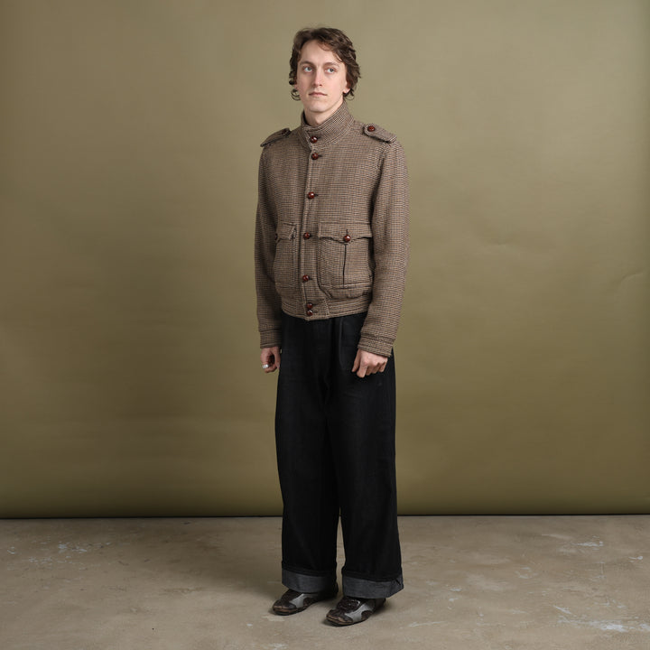 Valentino Bomber Jacket Beige & Brown Men's M