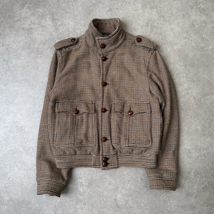 Valentino Bomber Jacket Beige & Brown Men's M