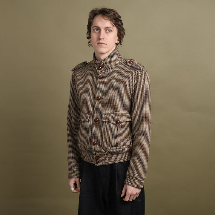 Valentino Bomber Jacket Beige & Brown Men's M