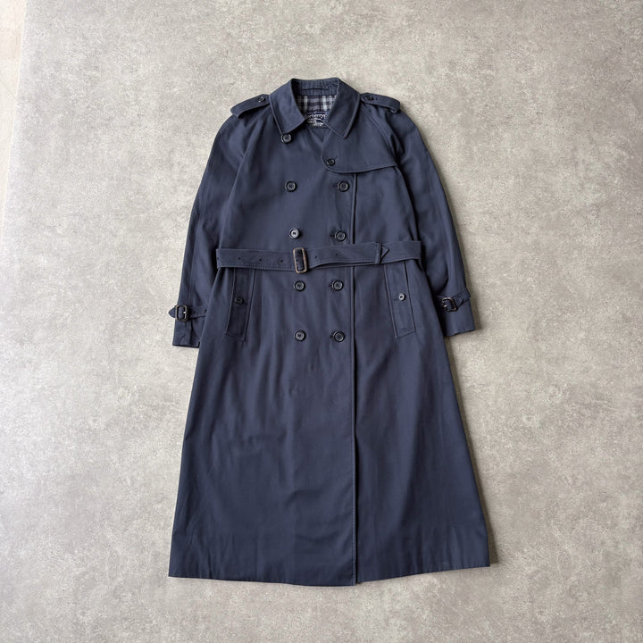 Burberry's Trench Coat Navy Blue Women's UK 10 Long