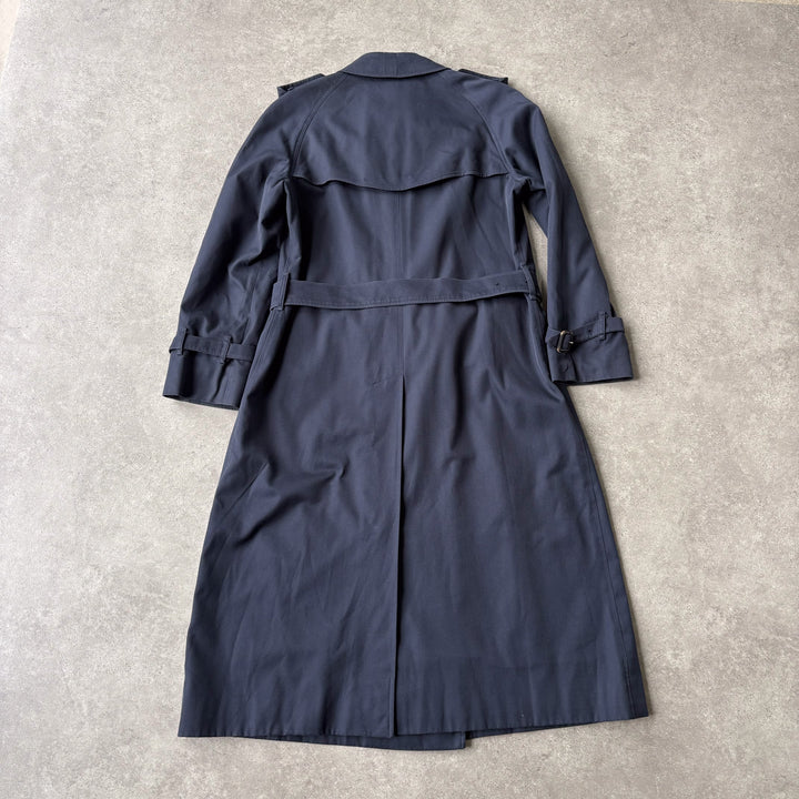 Burberry's Trench Coat Navy Blue Women's UK 10 Long