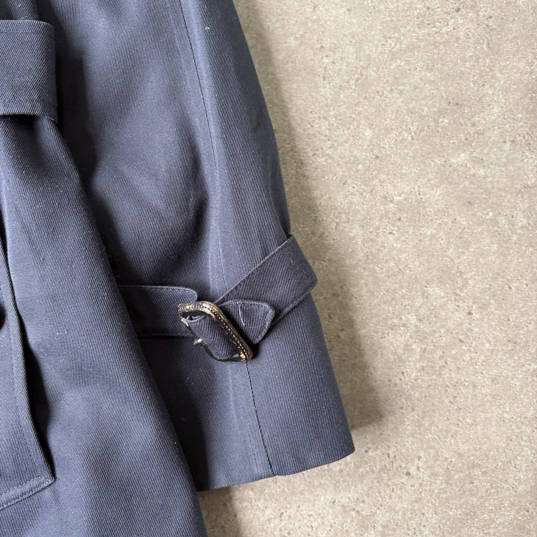 Burberry's Trench Coat Navy Blue Women's UK 10 Long