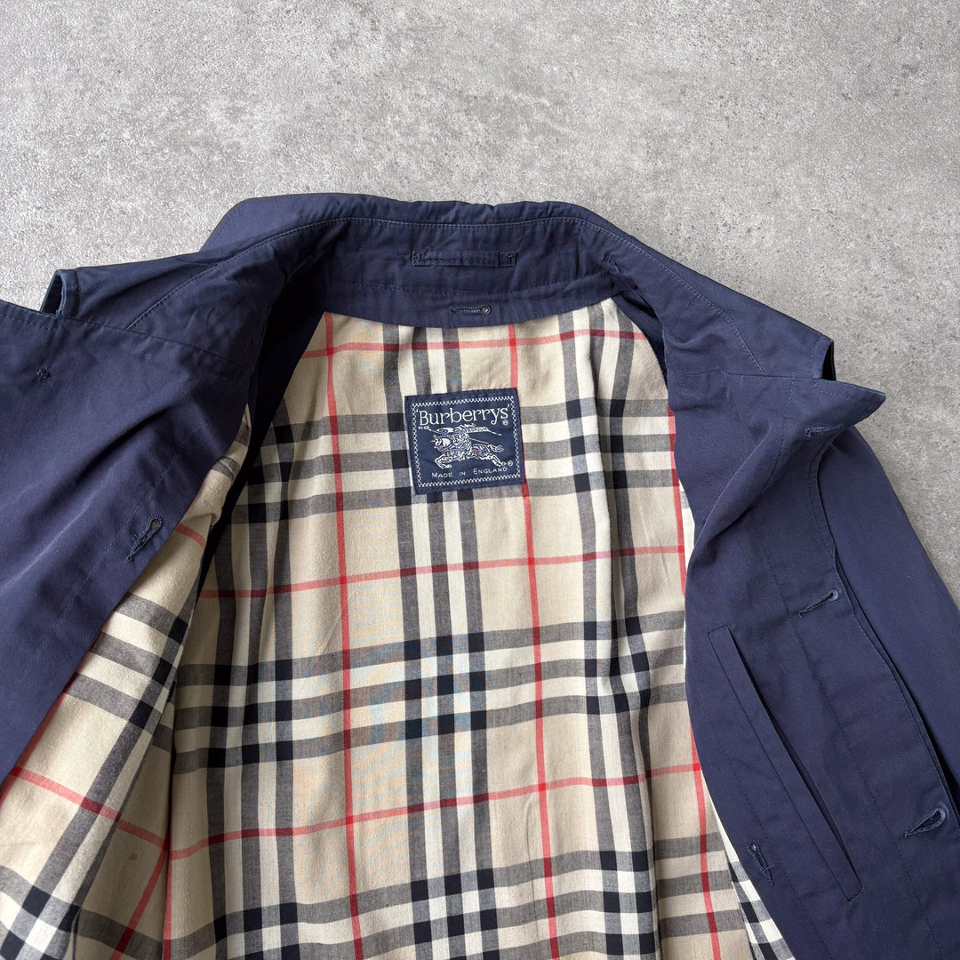 Burberry's Trench Coat Navy Blue Women's UK 10