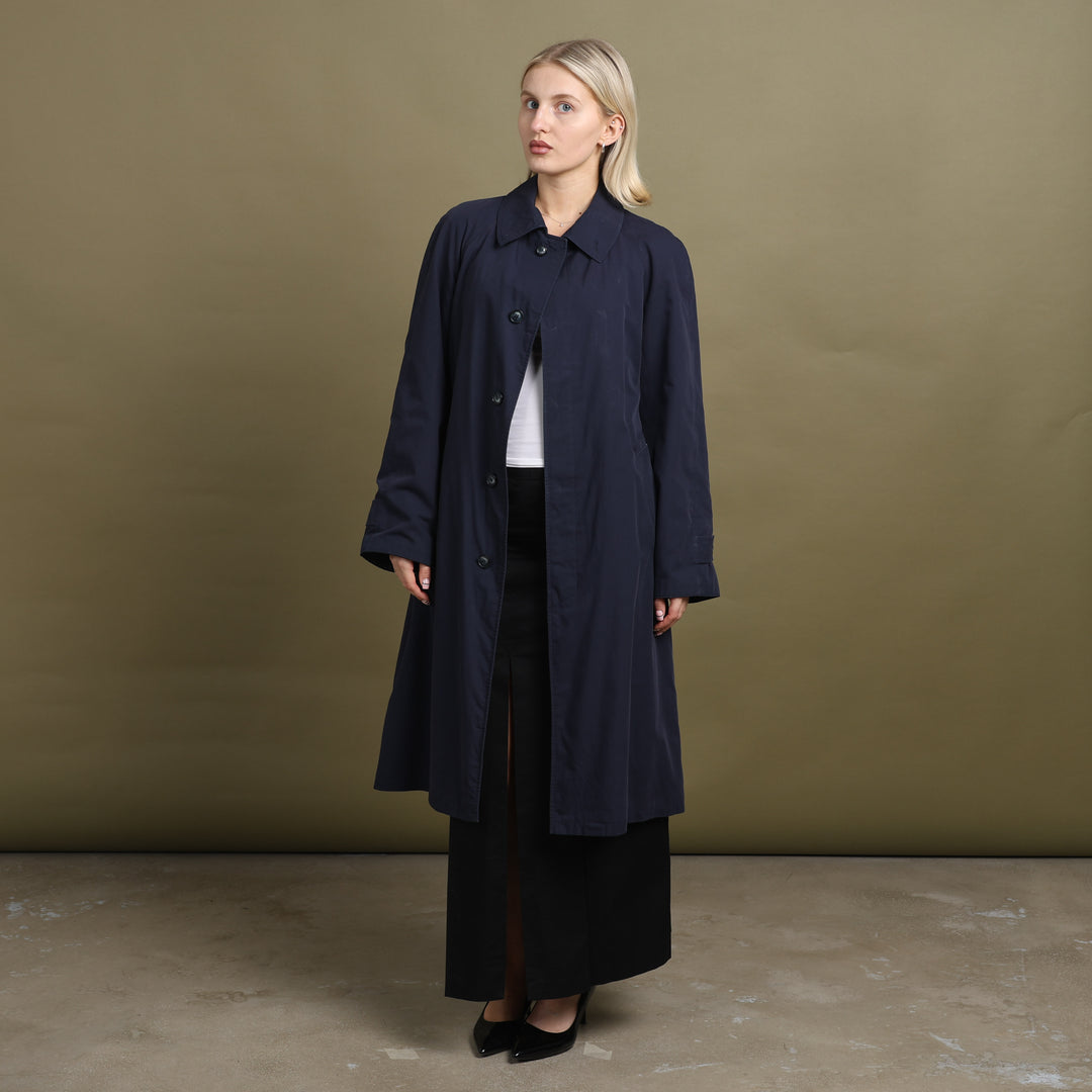 Burberry's Trench Coat Navy Blue Women's UK 10