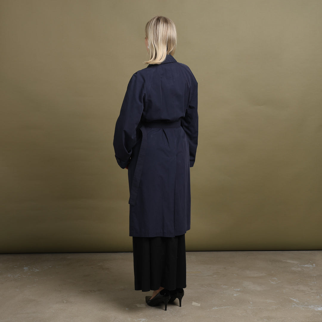 Burberry's Trench Coat Navy Blue Women's UK 10