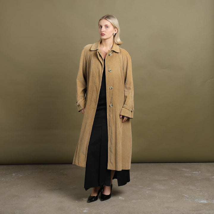 Aquascutum Overcoat Mustard Yellow Women's UK 12