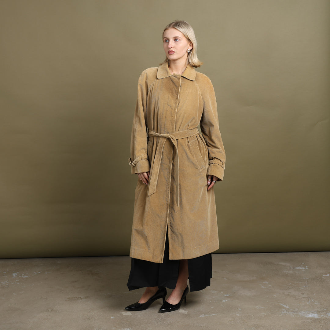 Aquascutum Overcoat Mustard Yellow Women's UK 12