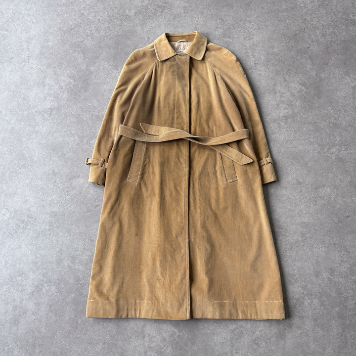 Aquascutum Overcoat Mustard Yellow Women's UK 12