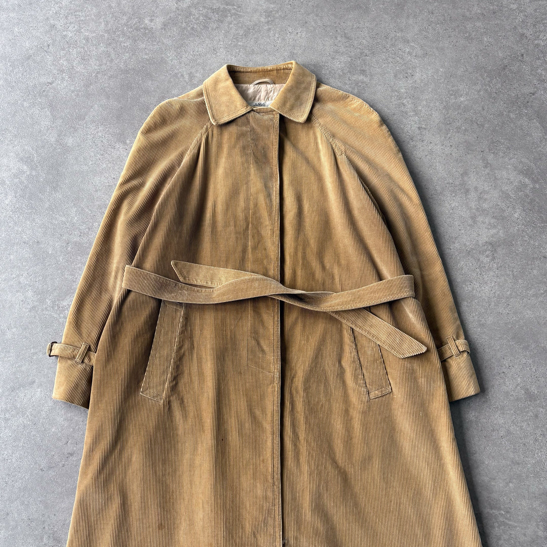 Aquascutum Overcoat Mustard Yellow Women's UK 12