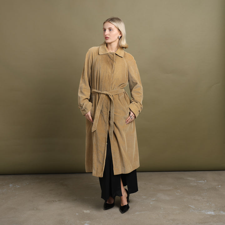 Aquascutum Overcoat Mustard Yellow Women's UK 12