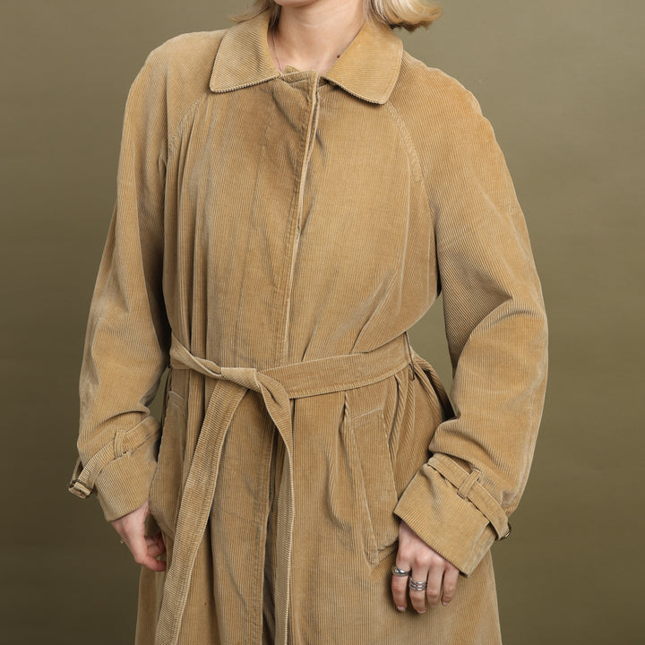 Aquascutum Overcoat Mustard Yellow Women's UK 12