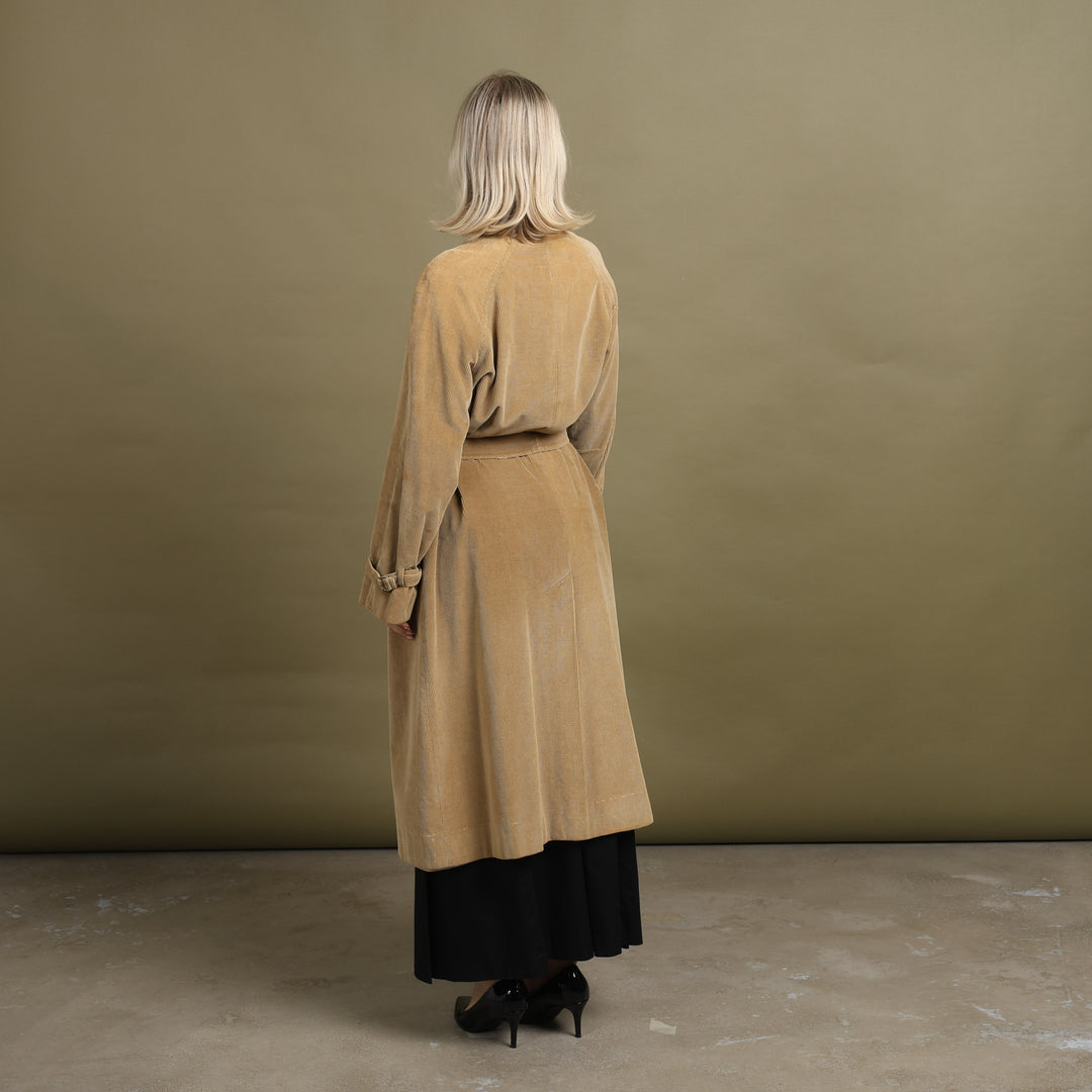Aquascutum Overcoat Mustard Yellow Women's UK 12