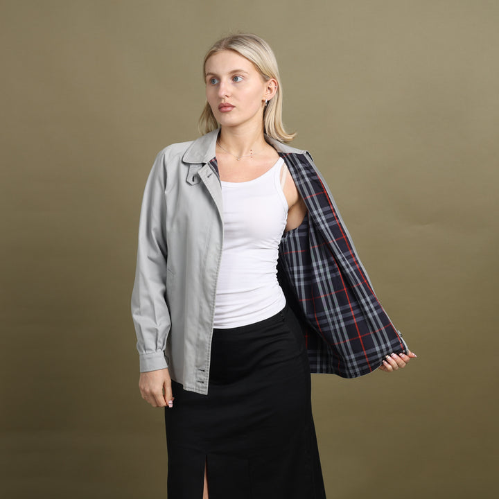 Burberry's Harrington Jacket Grey Women's UK 8
