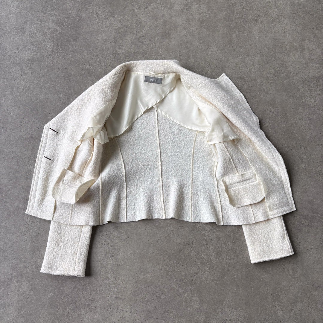 Ines Blazer Cream Women's UK 10