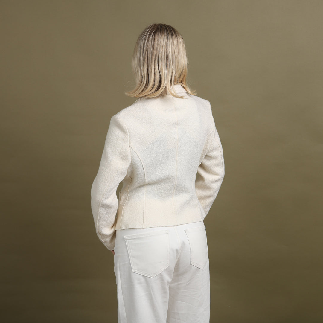 Ines Blazer Cream Women's UK 10