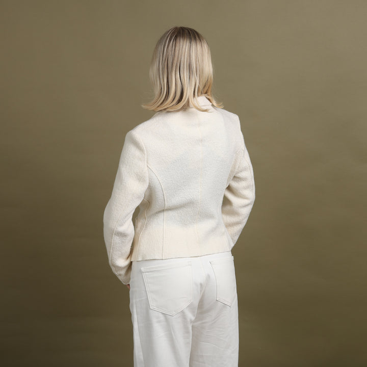 Ines Blazer Cream Women's UK 10