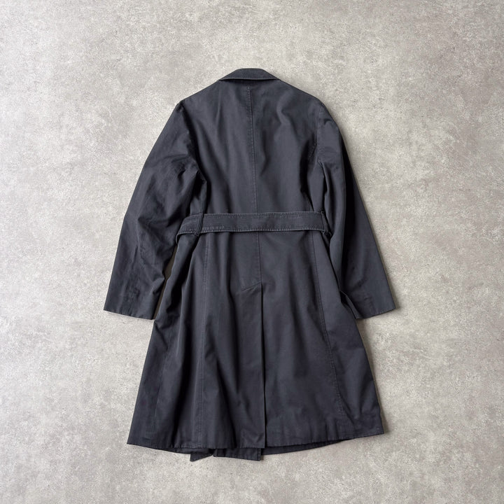 Aquascutum Trench Coat Black Women's UK 10