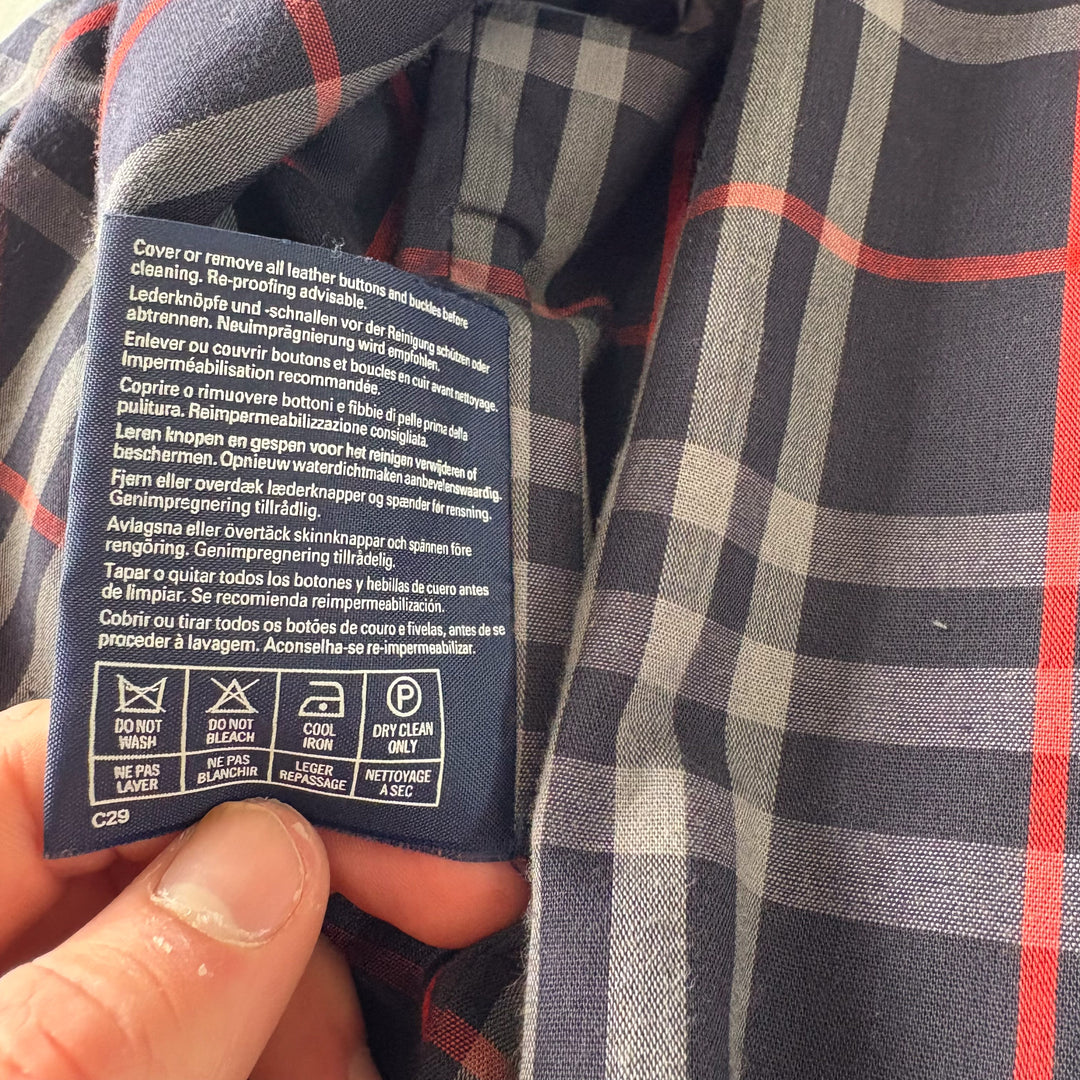 Burberry's Blouson Jacket Navy Blue Women's UK 12