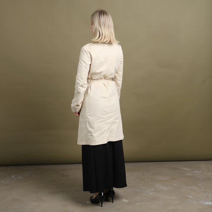 Emporio Armani Trench Coat Beige Women's UK 10