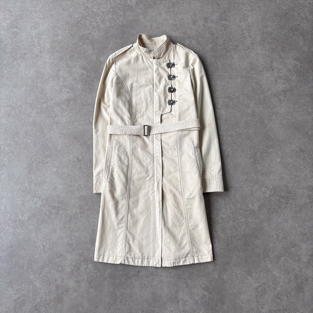 Emporio Armani Trench Coat Beige Women's UK 10