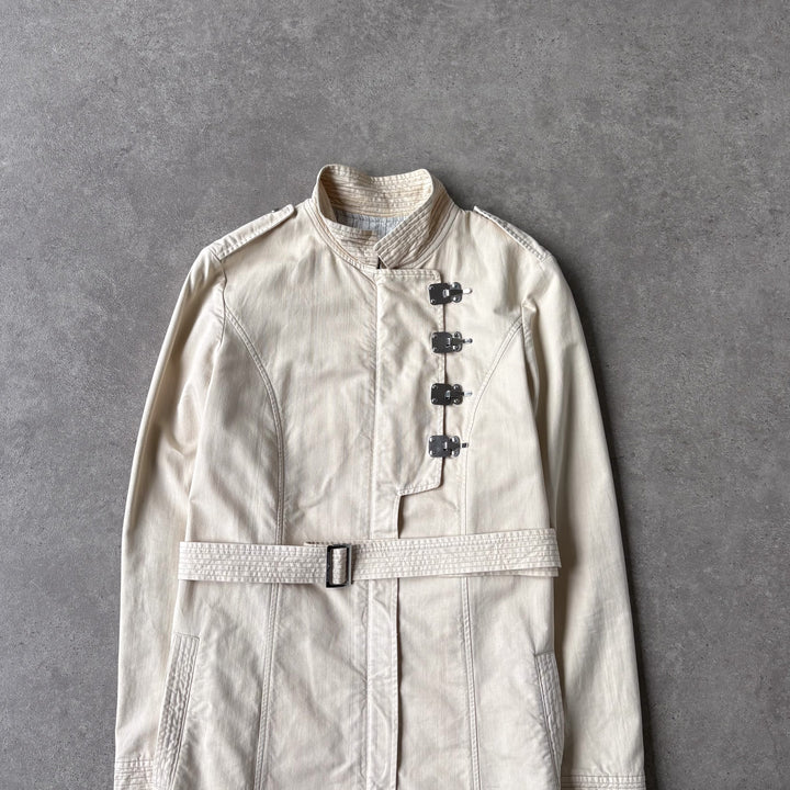 Emporio Armani Trench Coat Beige Women's UK 10