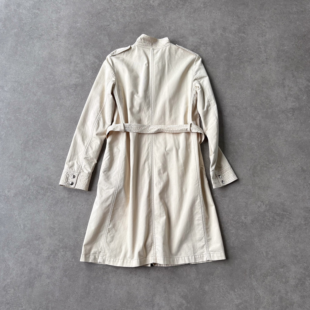 Emporio Armani Trench Coat Beige Women's UK 10