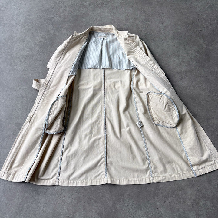 Emporio Armani Trench Coat Beige Women's UK 10