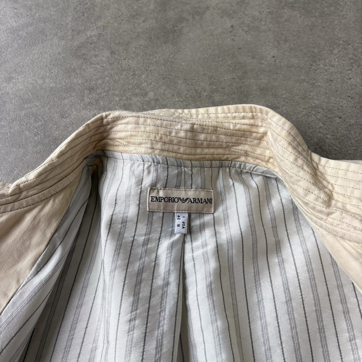 Emporio Armani Trench Coat Beige Women's UK 10