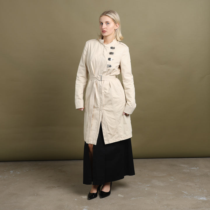 Emporio Armani Trench Coat Beige Women's UK 10