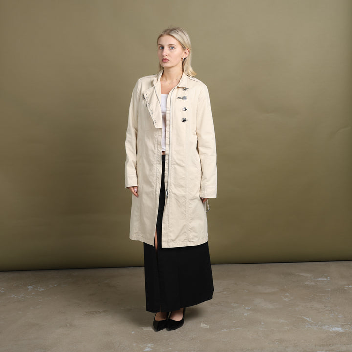 Emporio Armani Trench Coat Beige Women's UK 10