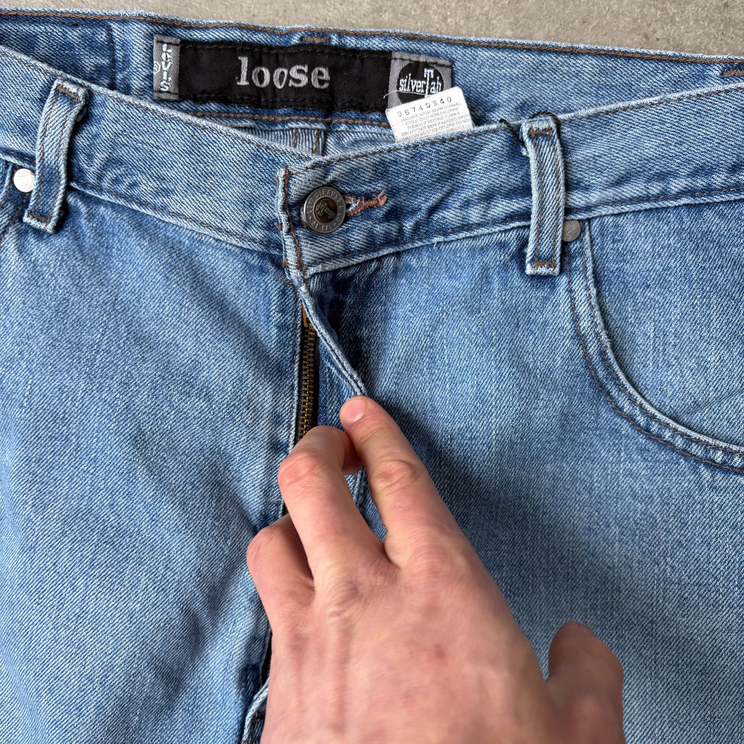 Levi's Silvertab Denim Shorts Light Blue Men's W35