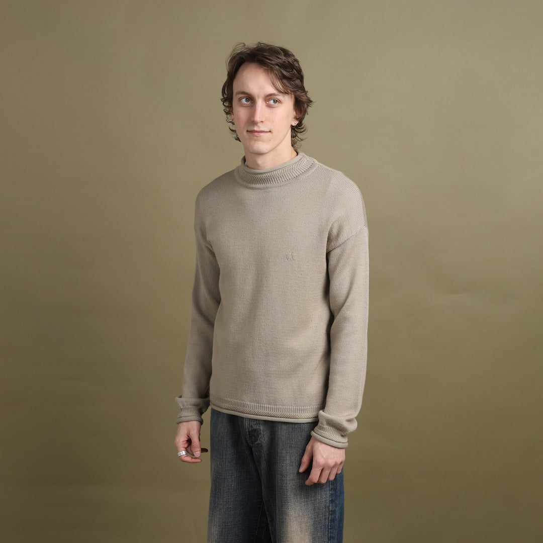Giorgio Armani Fisherman Neck Jumper Beige Men's M