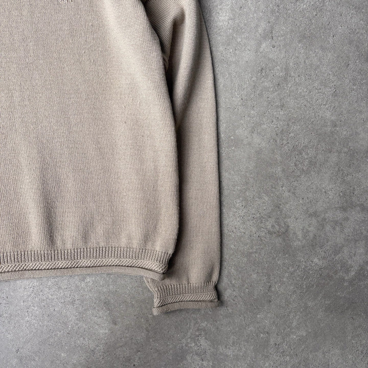Giorgio Armani Fisherman Neck Jumper Beige Men's M