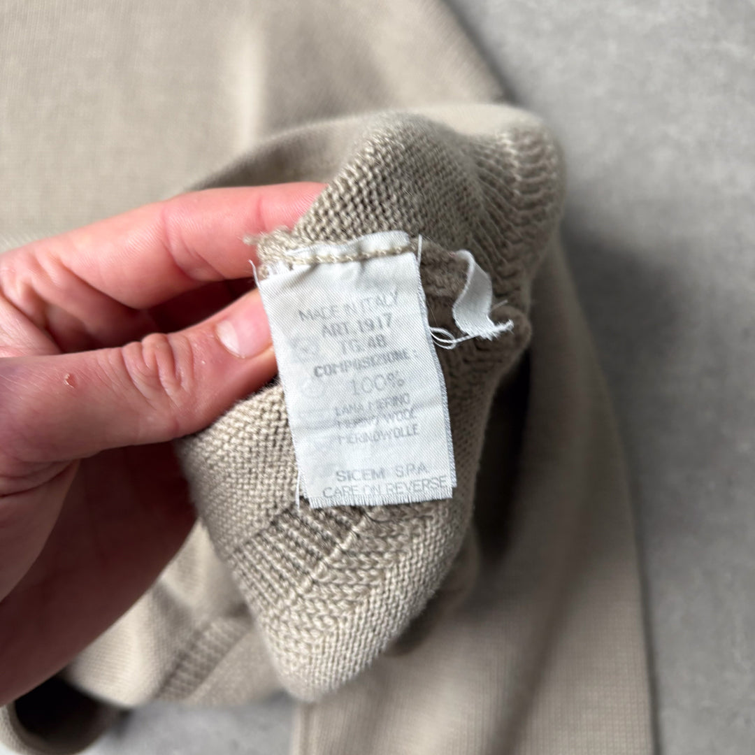 Giorgio Armani Fisherman Neck Jumper Beige Men's M